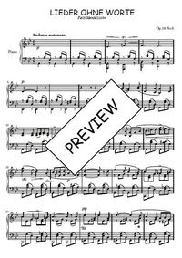 Lieder ohne worte, op.19 N°6 -